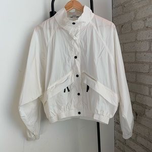 FAVLUX White Windbreaker Lightweight Jacket